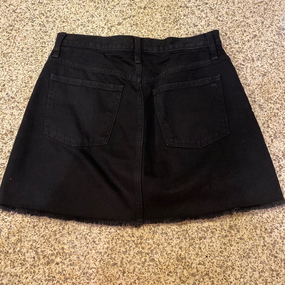 Madewell raw edge denim mini skirt - Picture 3 of 5